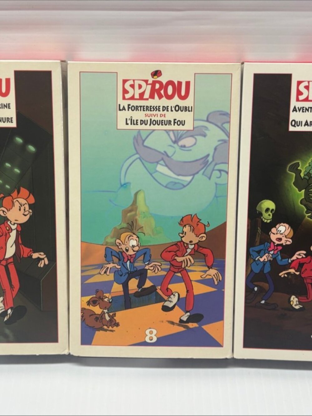 Spirou Animated Series VHS Lot Of 3 French Cartoon Volumes 1 6 8